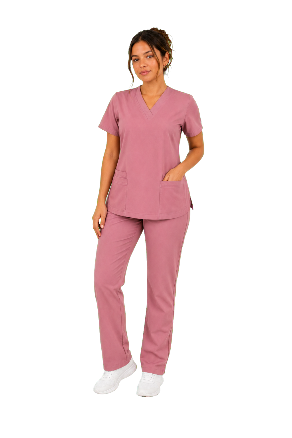 Filipina Suelto Quirúrgico CV-3632 en color Rosa Palo