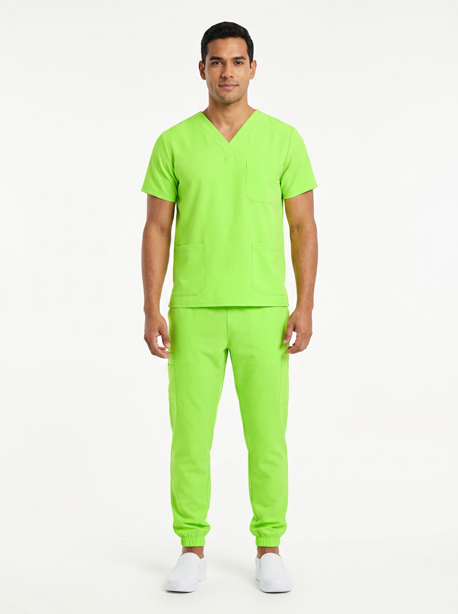 Conjunto Quirúrgico Básico en color Verde Neón